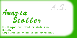 amazia stoller business card